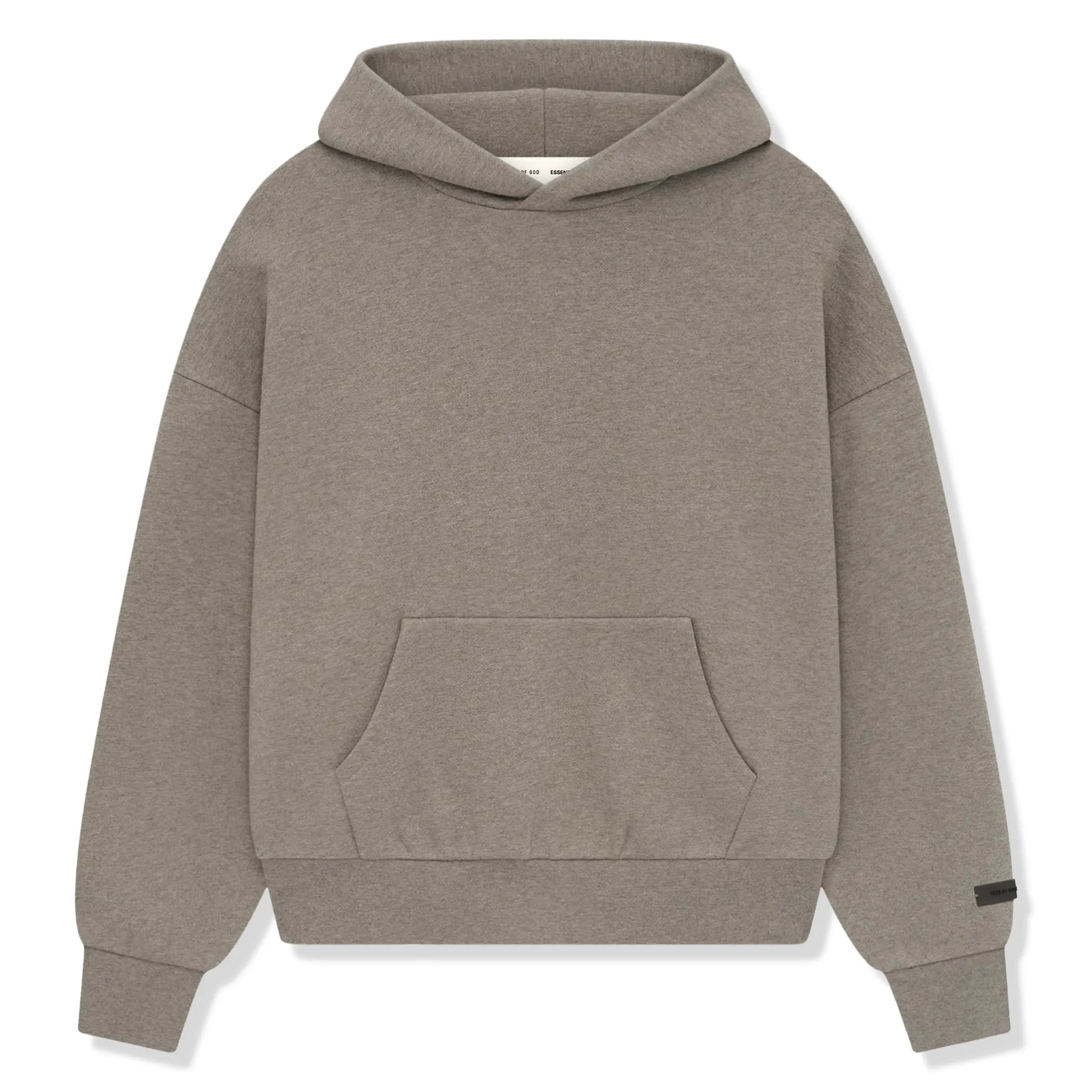 Front View of Fear Of God Essentials Classic Homestead Heather Hoodie (SS25) 192AS252051F